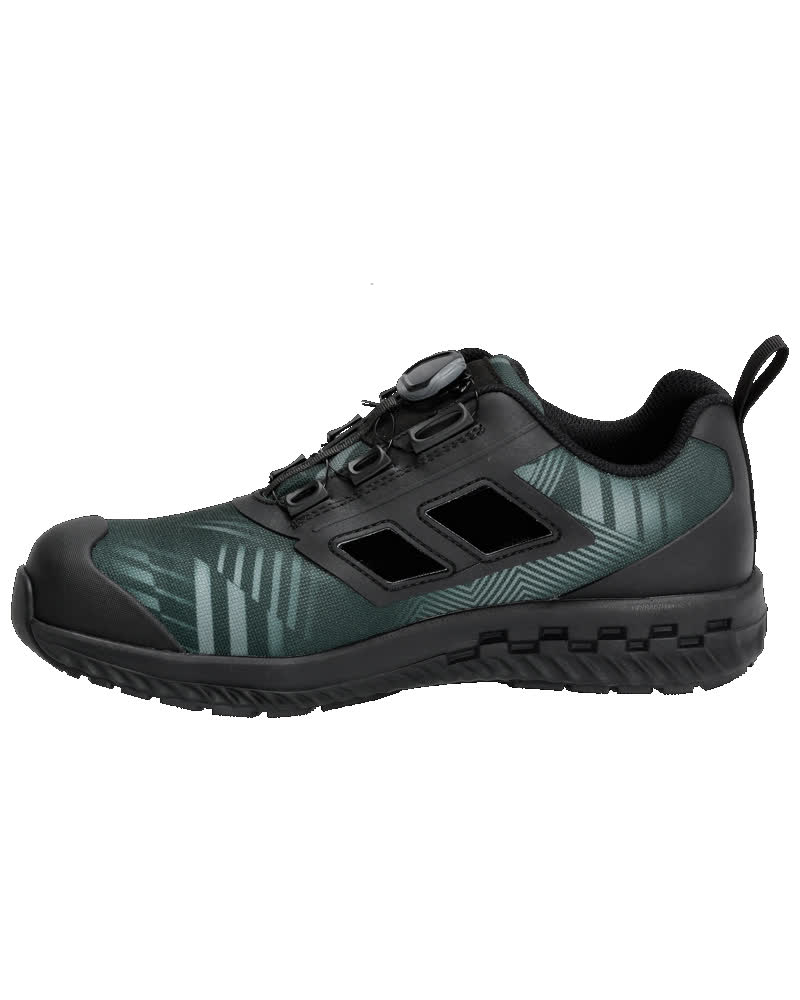 Sicherheitssandalen FOOTWEAR CUSTOMIZED Waldgrün/Schwarz 1041