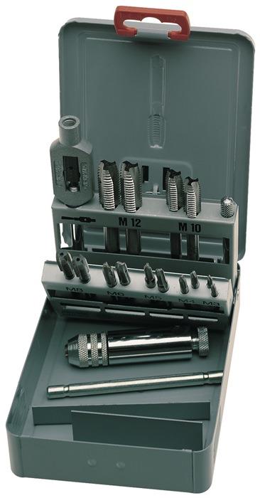 Gewindebohrersatz DIN 352 M3-M12 16 teilig HSS Metallkassette EXACT