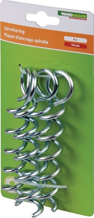 Spiralhering Metall, verzinkt Länge 15 cm WINDHAGER