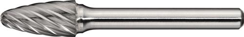 Frässtift RBF INOX D.10mm Kopf-L.20mm Schaft-D.6mm HM Verz.Normal,fein TECWERK