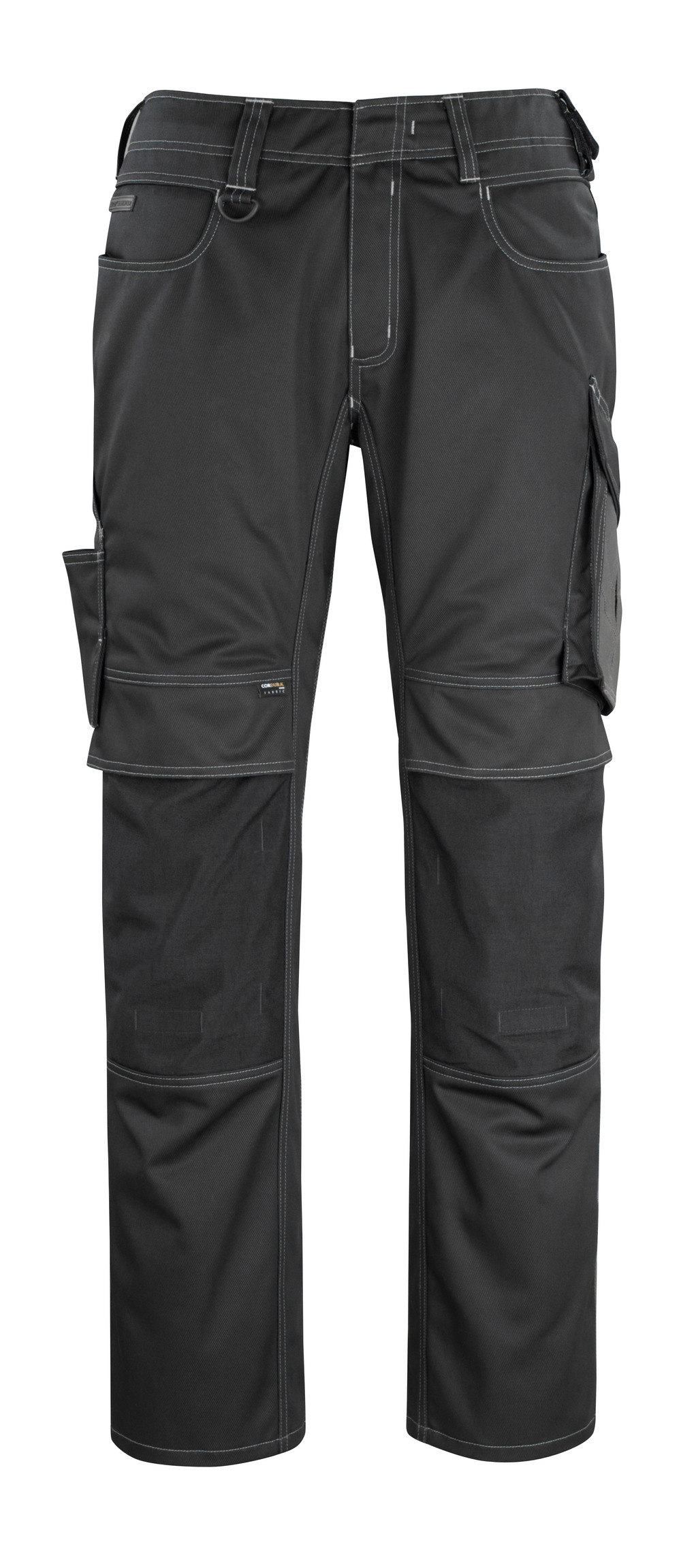 Hose mit Knietaschen UNIQUE Schwarz/Dunkelanthrazit 76C54