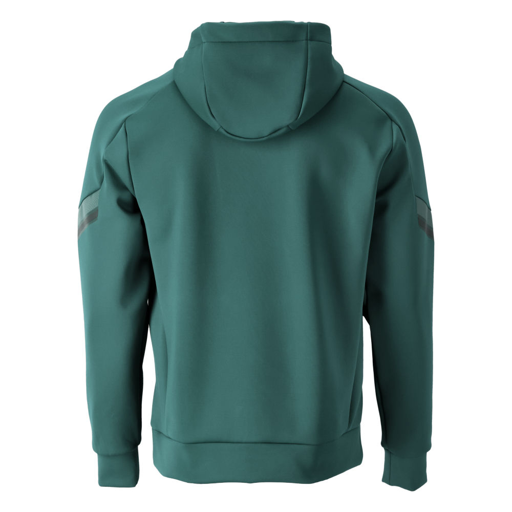Fleece Kapuzenpullover CUSTOMIZED Waldgrün XL