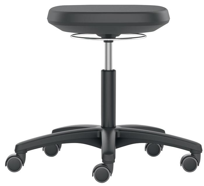 Drehhocker Labsit Rollen Skintecpolster Sitzhöhenverstellung 450-650 mm BIMOS