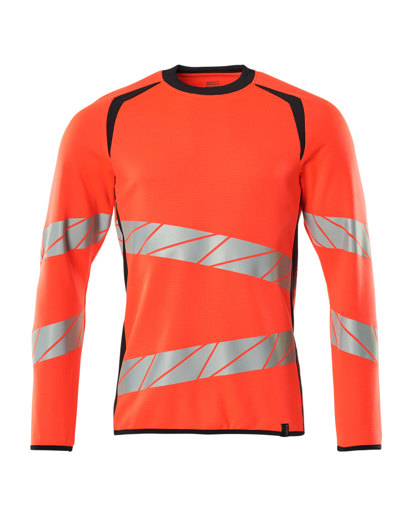 Sweatshirt ACCELERATE SAFE Hi-vis Rot/Schwarzblau XL ONE