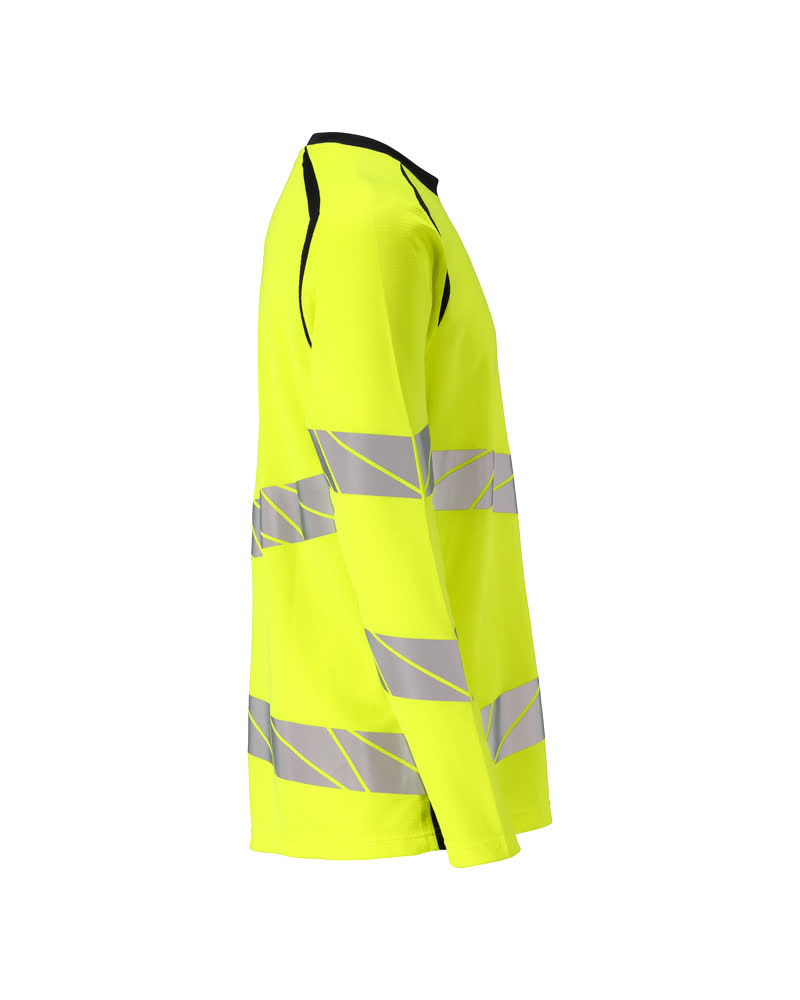 Langarmshirt ACCELERATE SAFE Hi-vis Gelb/Schwarzblau L  ONE
