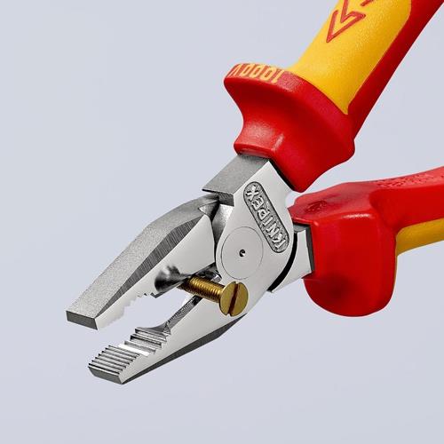Kraftkombizange L.180mm verchr.Mehrkomp.-Hüllen VDE KNIPEX