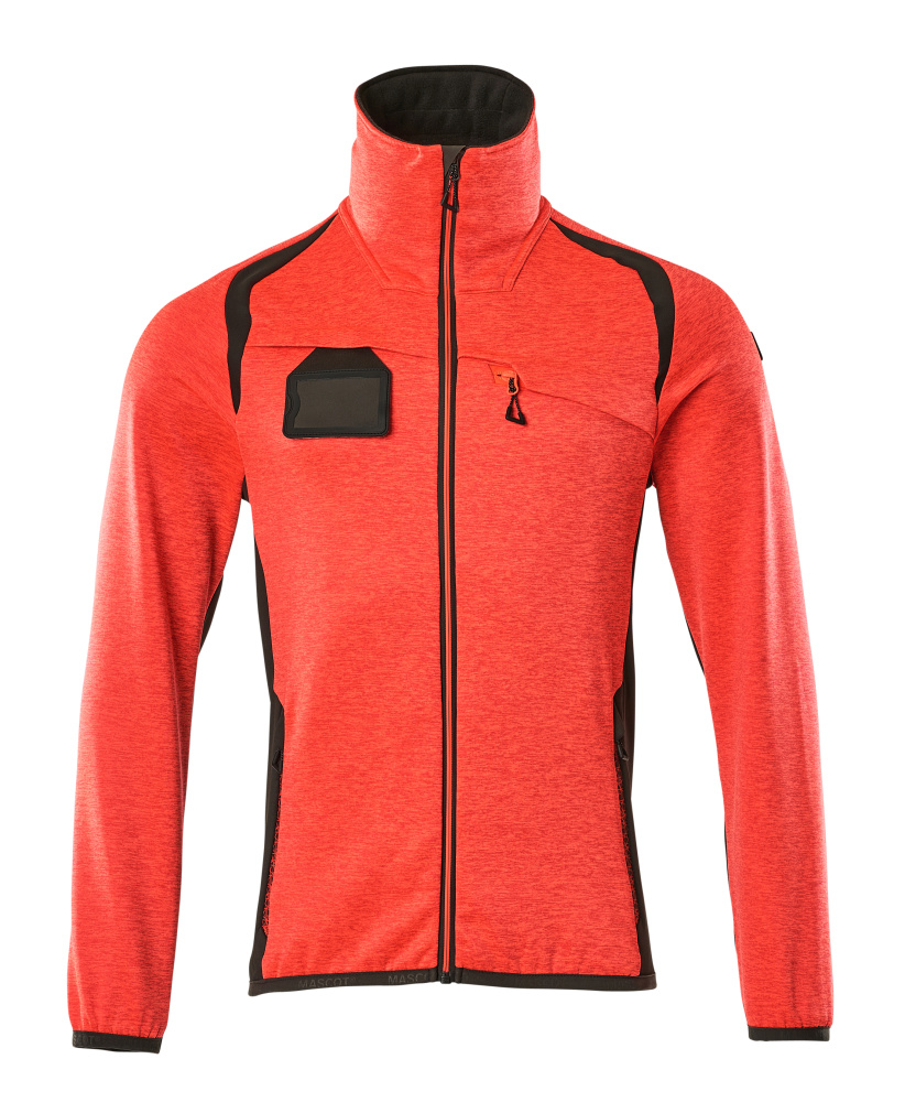 Fleecejacke ACCELERATE SAFE Hi-vis Rot/Dunkelanthrazit L