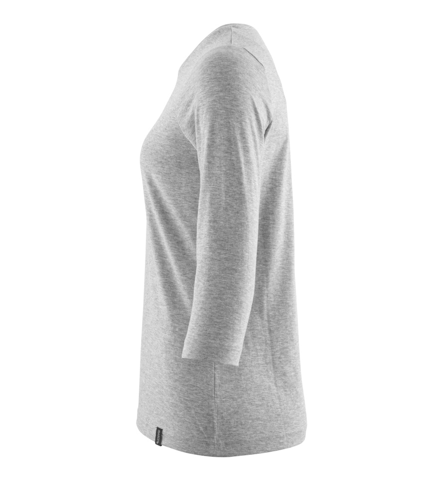 Damen-Passform T-Shirt CROSSOVER Grau-meliert 3XLONE