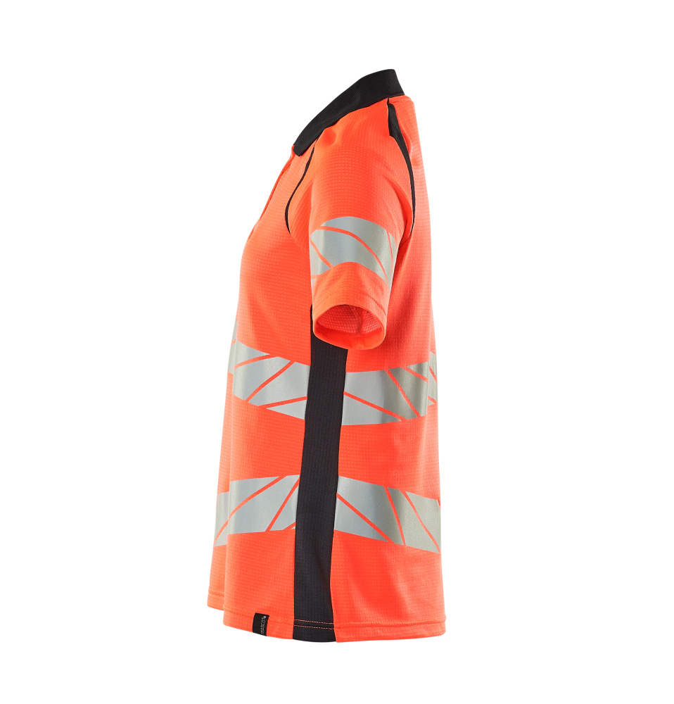 Damen-Passform Polo-Shirt ACCELERATE SAFE Hi-vis Rot/Schwarzblau L  ONE