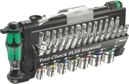 Bitsatz Tool-Check PLUS Imperial 39-tlg.m.Ratsche+Handhalter WERA