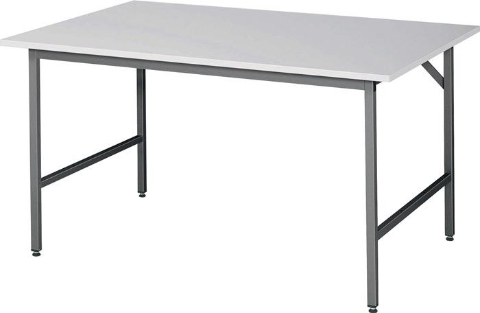 Arbeitstisch Jerry Arbeitsplatte Melamin, Stärke 22 mm Gestell anthrazitgrau, RAL 7016 1000 mm 1500 mm