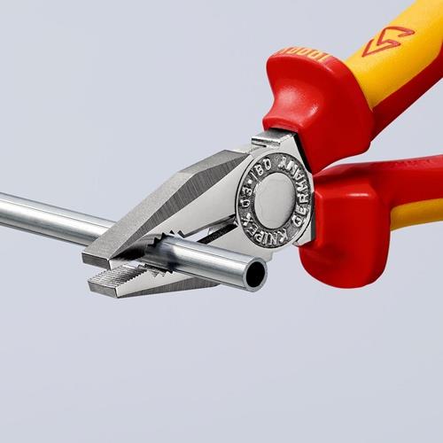 Kombizange L.160mm Mehrkomp.-Hüllen verchr.VDE KNIPEX