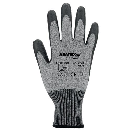 Schnittschutzhandschuhe Gr.9 graumeliert/schwarz EN 388 PSA II 10PA ASATEX