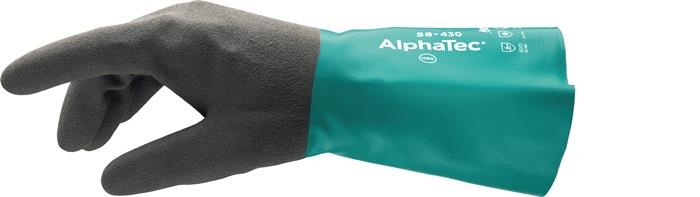 Chemikalienhandschuhe AlphaTec 58 430 EN 388, EN 374, EN 1149 PSA Kategorie III 10