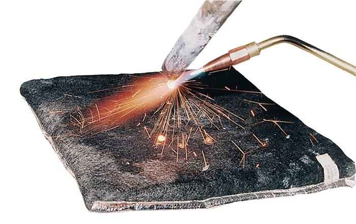 Flammschutzmatte Schweißunterlage mit Isolation, feucht JUTEC