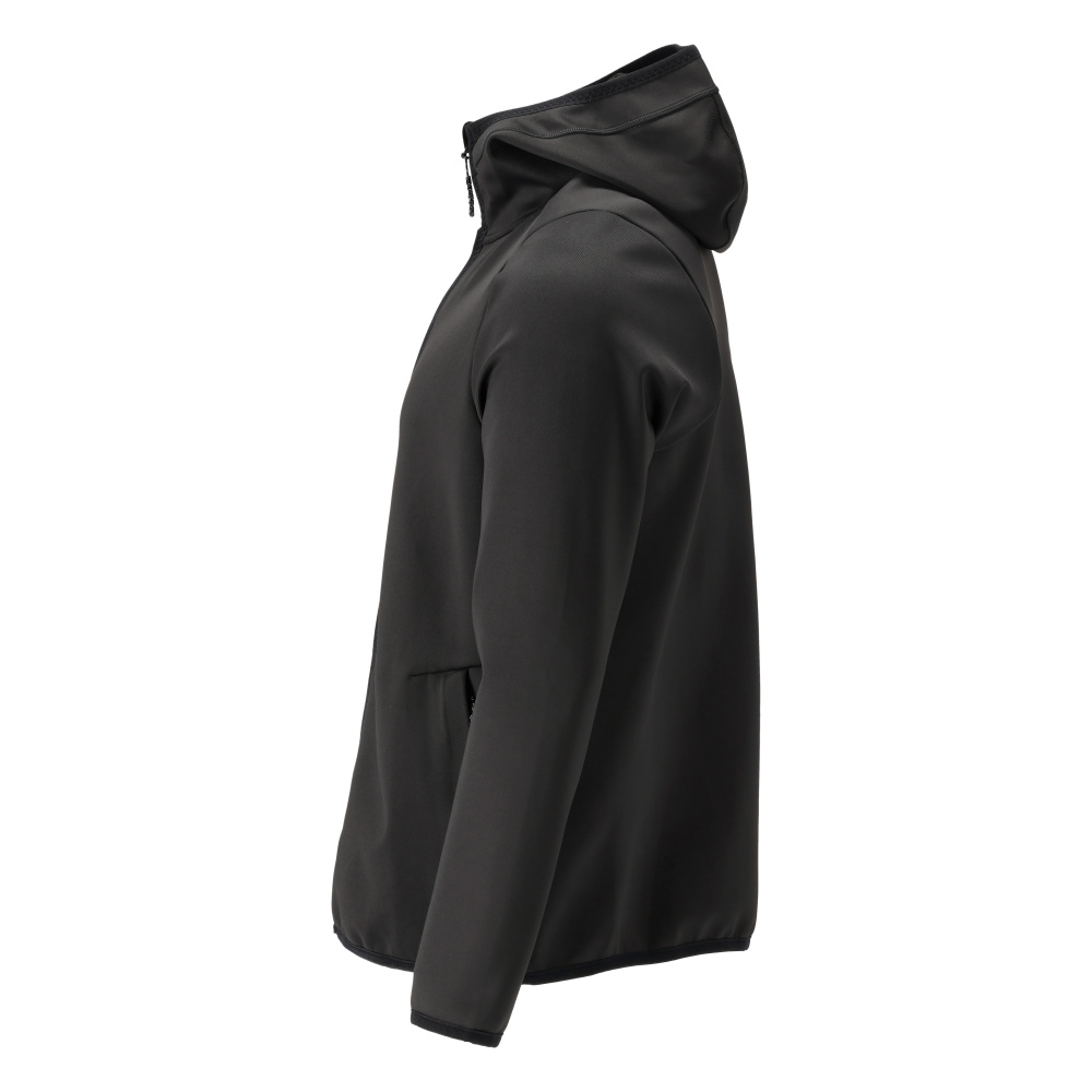 Fleecejacke mit Kapuze CUSTOMIZED Schwarz S