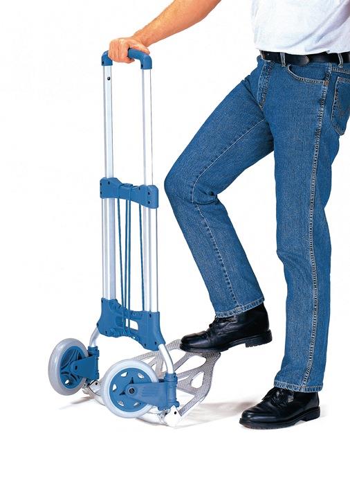 Transportkarre klappbar Stahlrohr/Aluminium Höhe 1090 mm Schaufellänge 320 mm Schaufelbreite 480 mm Tragfähigkeit 125 kg FETRA