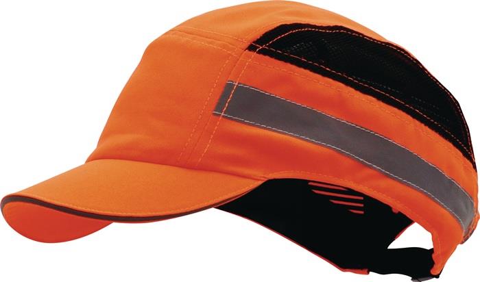 Anstoßkappe PLUS BaseCap Schirmlänge 5 cm EN 812:2012 neonorange