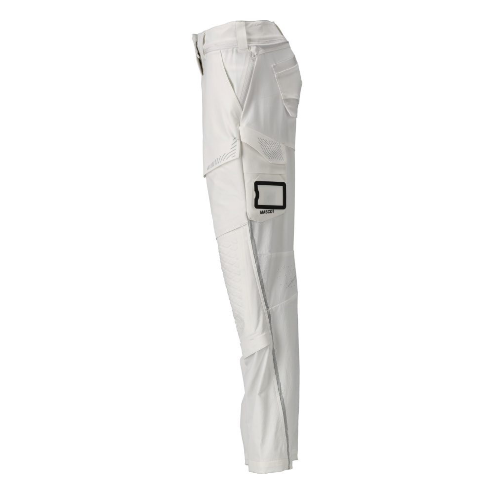 Damen-Passform DIAMOND Hose mit Knietaschen, Maler CUSTOMIZED Weiß 76C48