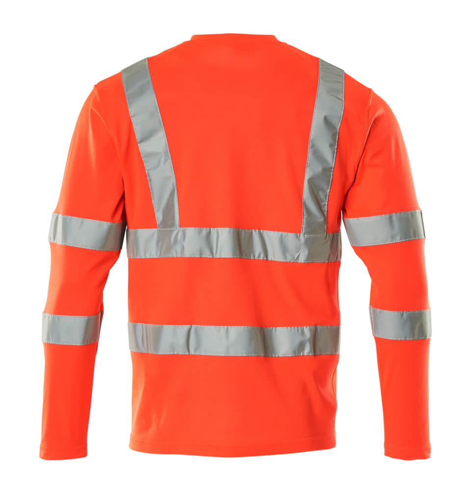 Langarmshirt SAFE CLASSIC Hi-vis Rot L