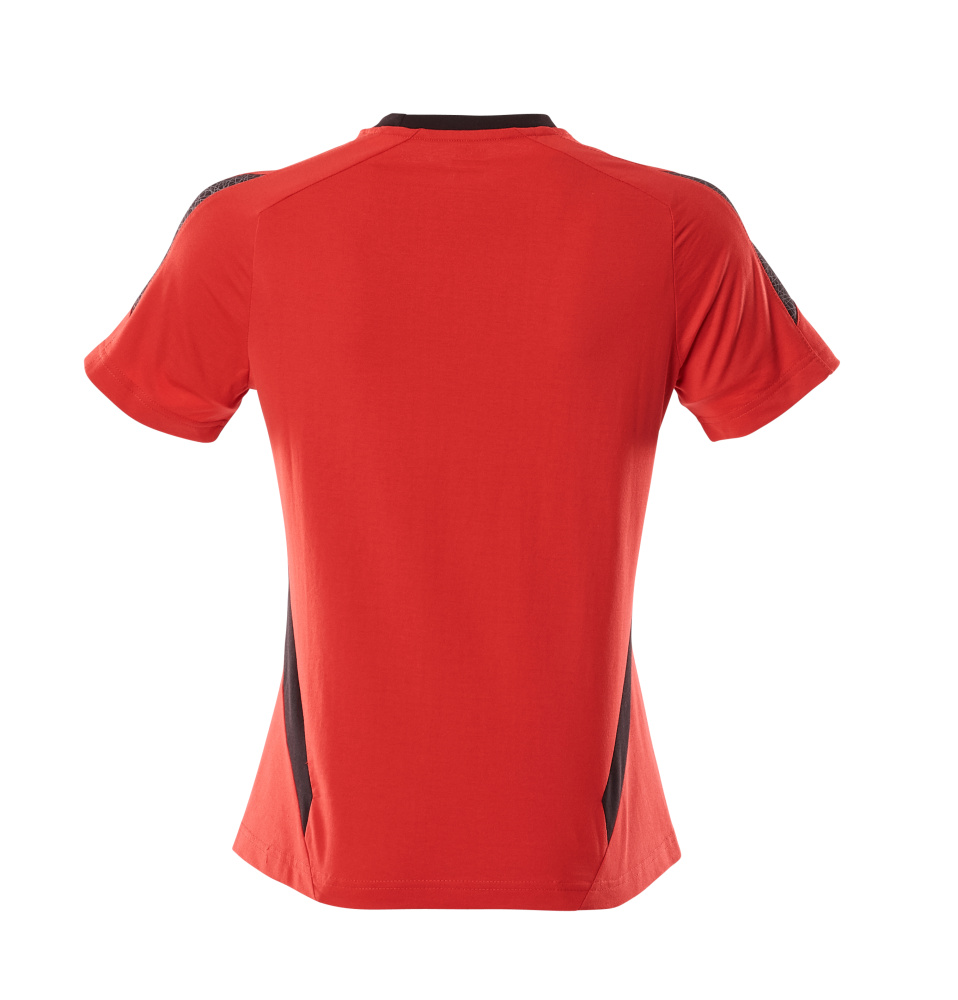 Damen-Passform T-Shirt ACCELERATE Verkehrsrot/Schwarz 4XLONE