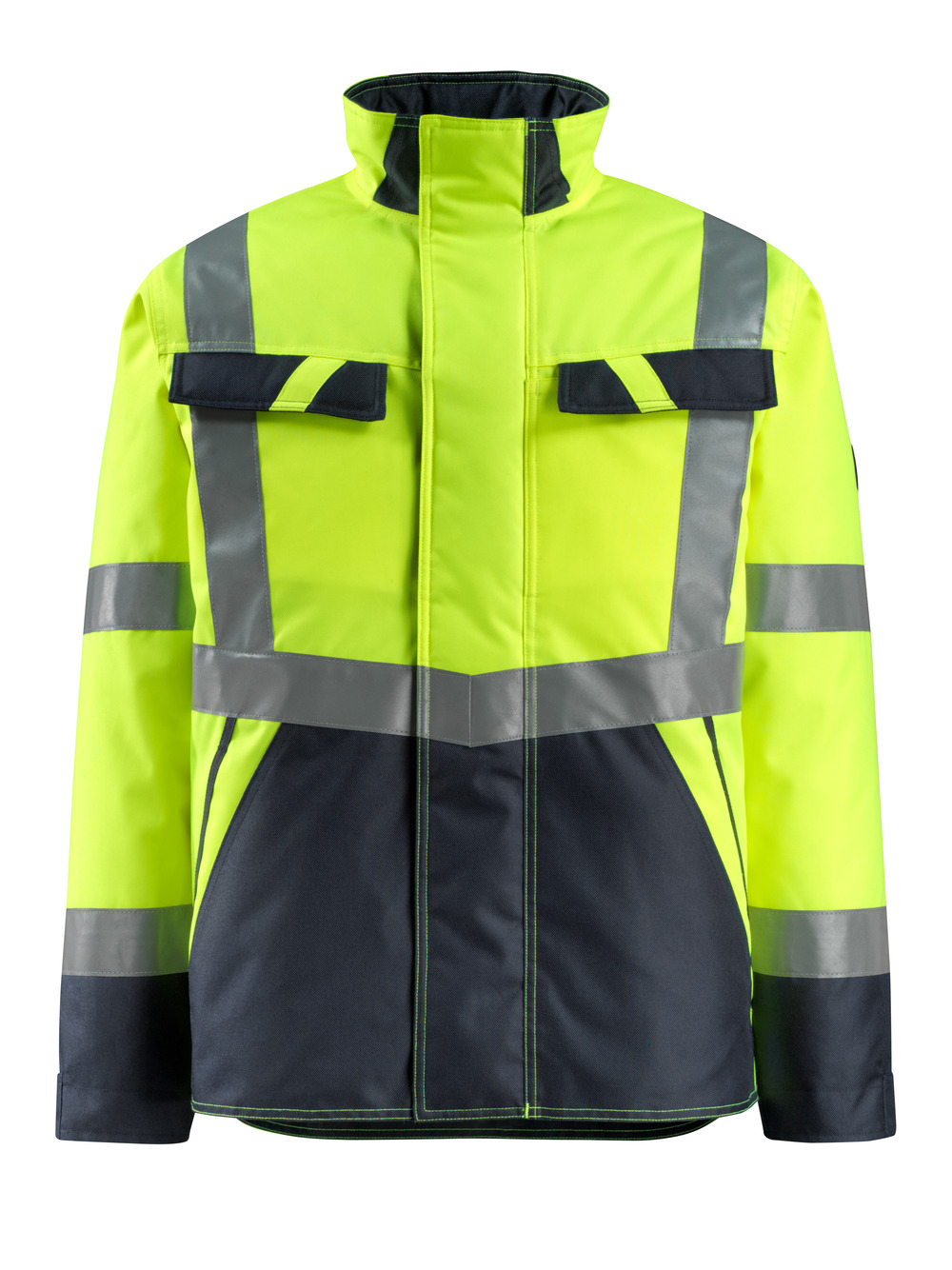 Winterjacke SAFE LIGHT Hi-vis Gelb/Schwarzblau 2XL