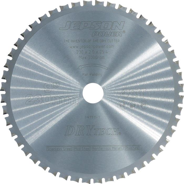Metallkreissägeblatt 230/48Z Sägeblatt-Ø 230 mm Breite 2,0 mm Bohrungs-Ø 25,4 Z.48 JEPSON