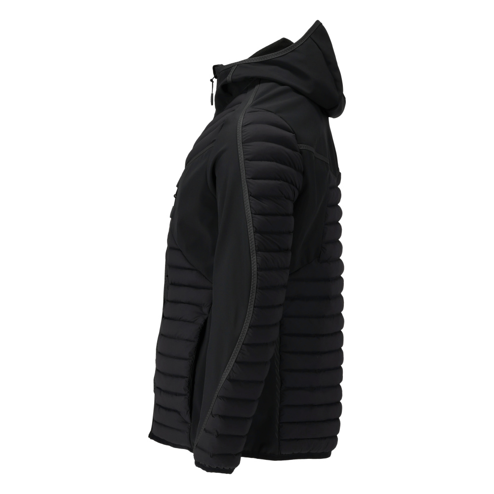 Thermojacke mit Kapuze CUSTOMIZED Schwarz L