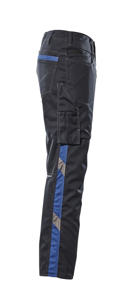 Hose mit Schenkeltaschen UNIQUE Schwarzblau/Kornblau 82C50