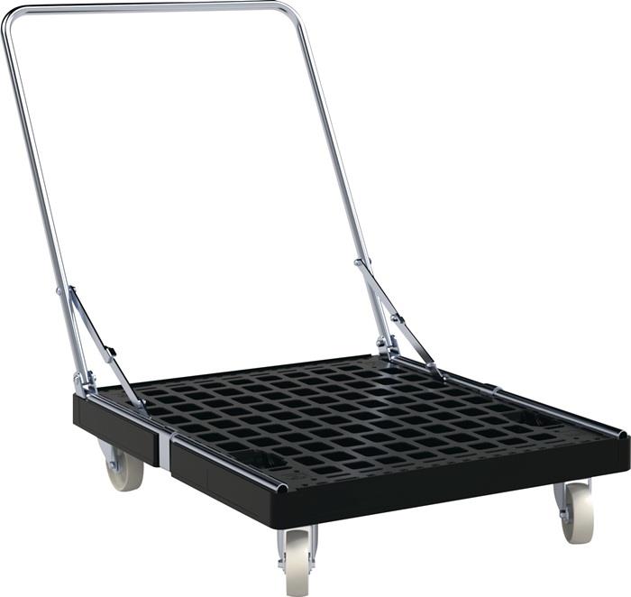 Rollplatte ESB BASICline Rad-Ø 108 mm 500 kg L815 mm B660 mm Polypropylen mit Schiebebügel