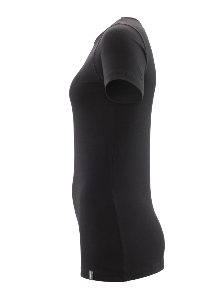 Damen-Passform T-Shirt CROSSOVER Vollschwarz L  ONE