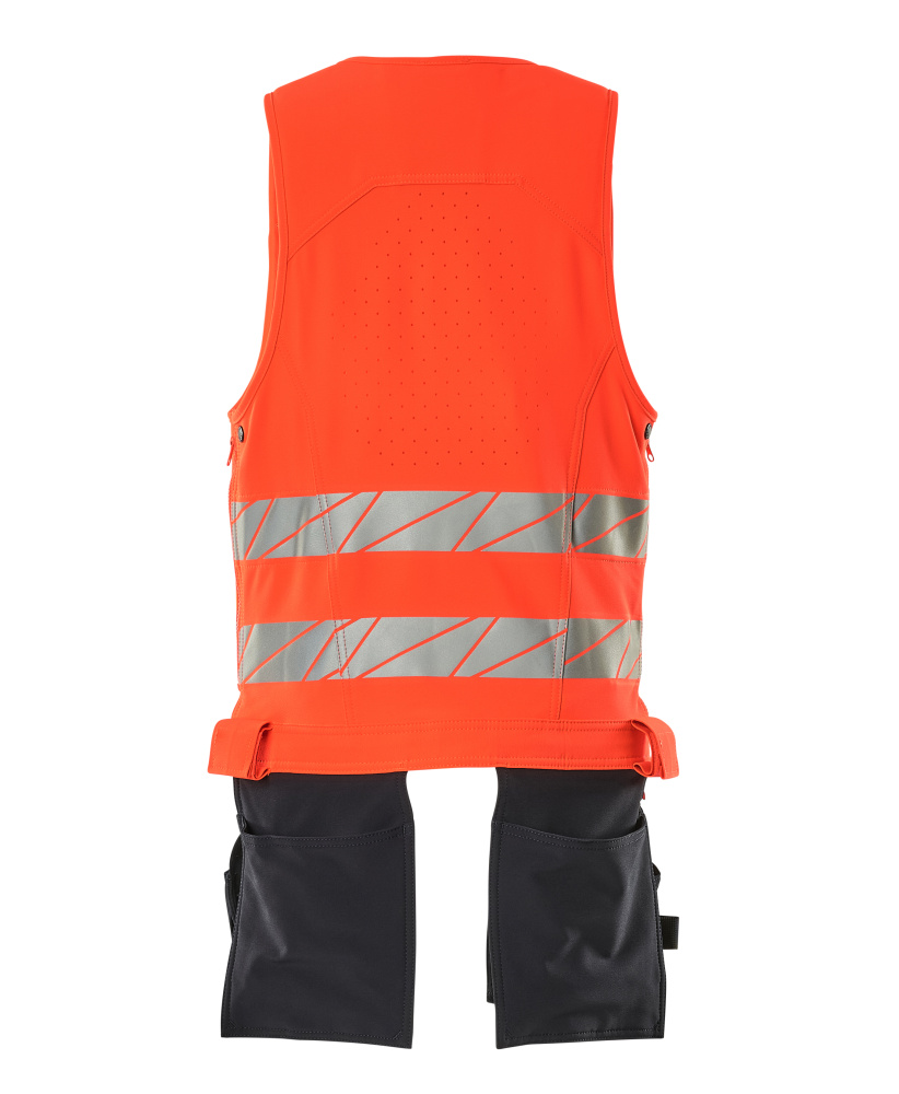 Werkzeugweste ACCELERATE SAFE Hi-vis Rot/Schwarzblau L