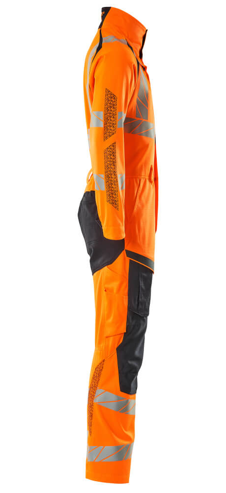 Overall mit Knietaschen ACCELERATE SAFE Hi-vis Orange/Schwarzblau 4XL