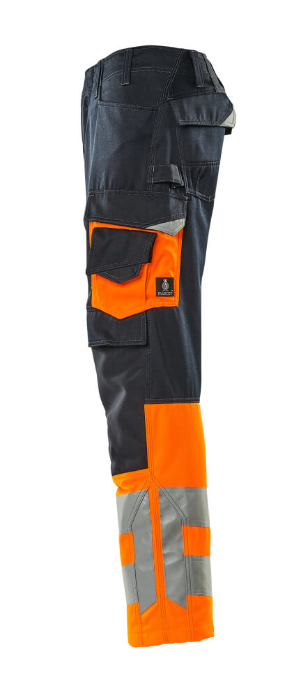 Hose mit Knietaschen SAFE SUPREME Schwarzblau/Hi-vis Orange 82C48