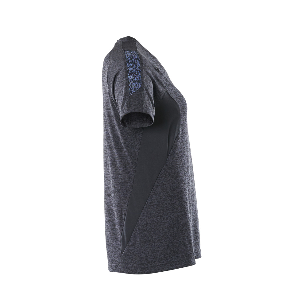 Damen-Passform T-Shirt ACCELERATE Schwarzblau meliert 2XLONE