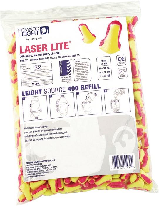 Gehörschutzstöpsel Laser Lite EN 352-2 SNR 35 dB Nachfüllpack 200 Paar / Pack HONEYWELL HOWARD LEIGHT
