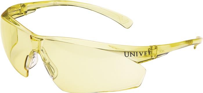 Schutzbrille 505U EN 166, EN 170 Bügel gelb, Scheibe gelb 2C-1.2 U 1 FT K N CE Anti-Scratch, AF = Anti-Fog Plus Beschichtung