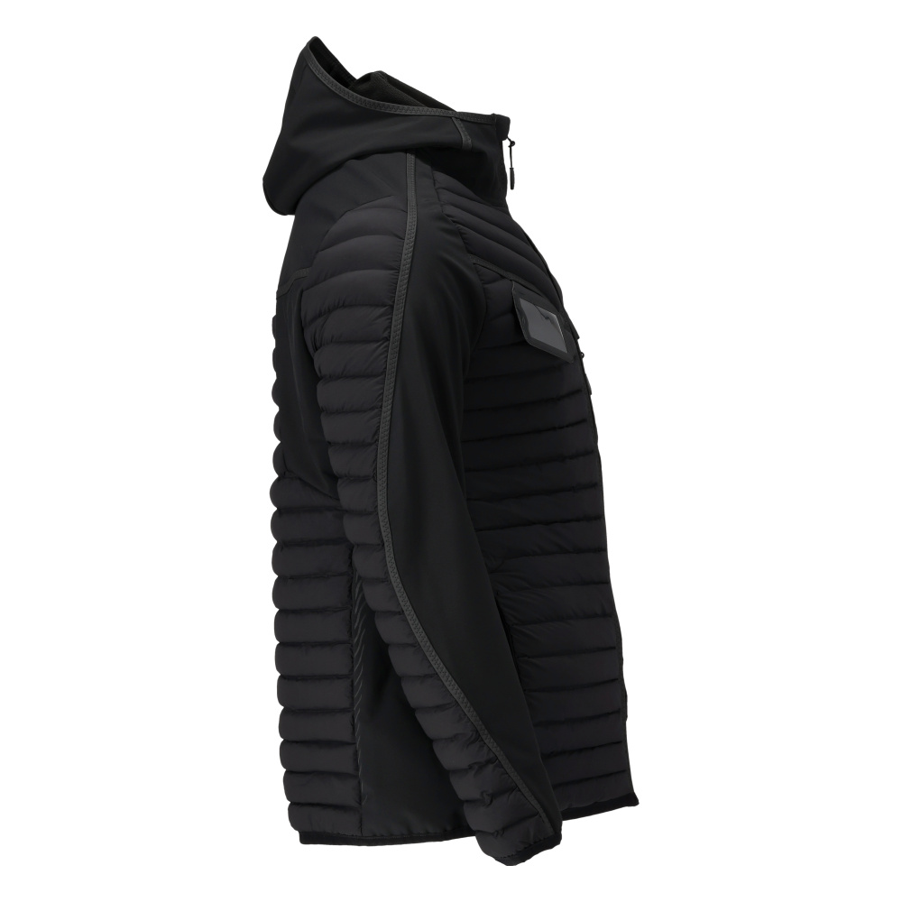 Thermojacke mit Kapuze CUSTOMIZED Schwarz L