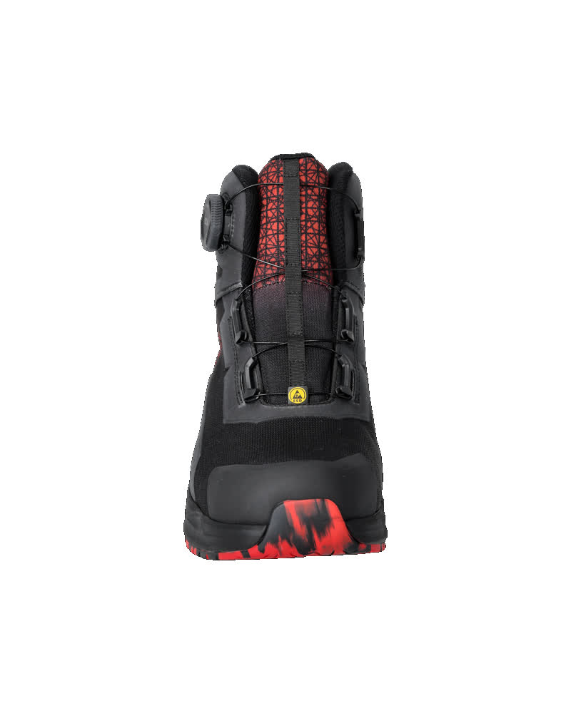 Sicherheitsstiefel FOOTWEAR ACCELERATE Schwarz/Verkehrsrot 1041