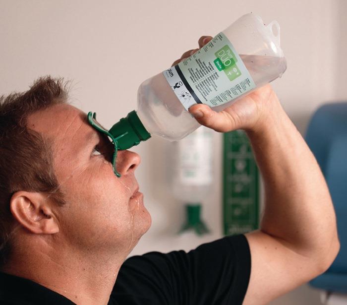 Augennotfallstation DUO 0,5l pH Neut.DUO,0,5l Augenspüllös.DUO PLUM