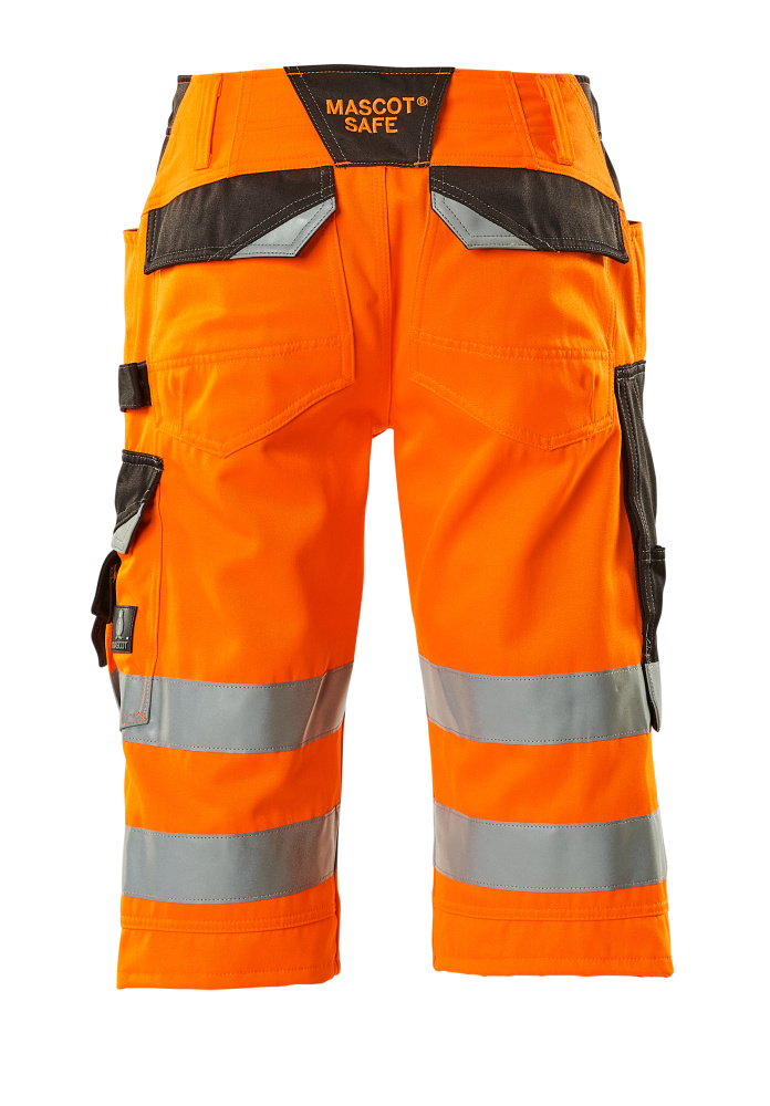 Shorts, lang SAFE SUPREME Hi-vis Orange/Dunkelanthrazit C48