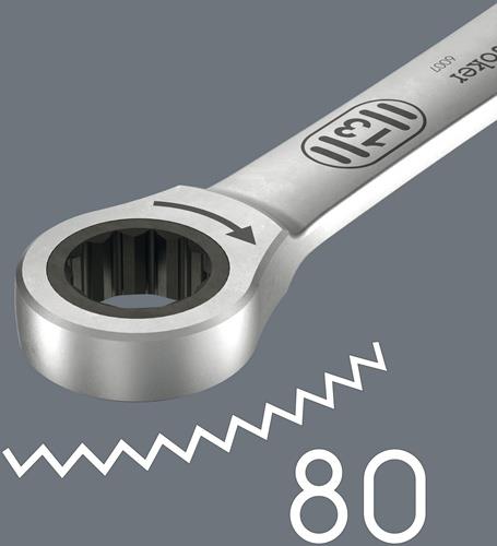 Maulringratschenschlüssel 6007 Joker SW 17mm L.304,5mm WERA