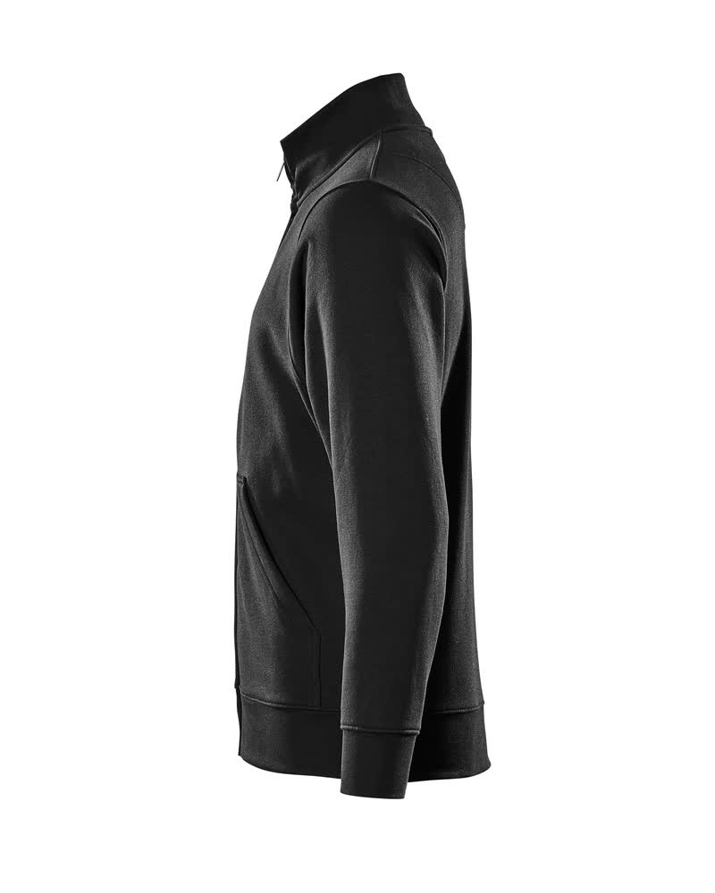 Sweatshirt mit Reißverschluss CROSSOVER Vollschwarz XL