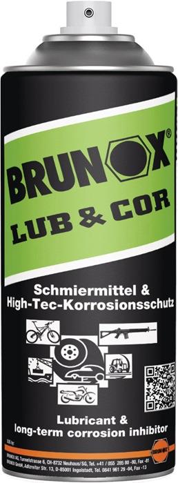 Haftschmiermittel und Korrosionsschutz LUB&COR® 400 ml Spraydose BRUNOX