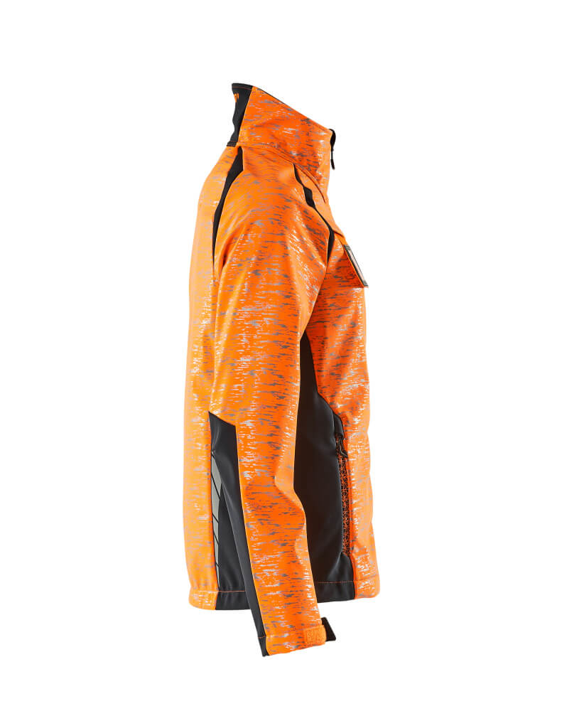 Damen-Passform Softshell Jacke ACCELERATE SAFE Hi-vis Orange/Schwarzblau 2XL