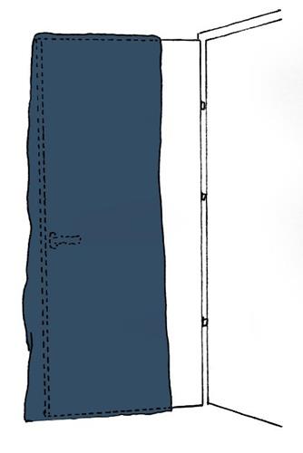 Schutzhülle SIMPROFLEX Türschutz B.125cm transp.L.240cm 10 St/Karton KIRCHNER