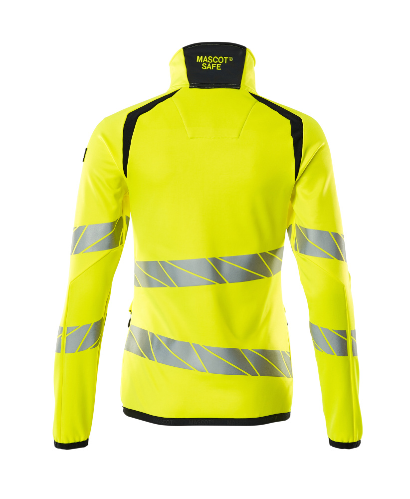 Damen-Passform Fleecejacke ACCELERATE SAFE Hi-vis Gelb/Schwarzblau L