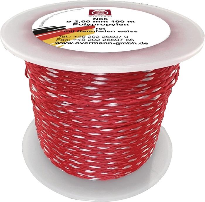 Maurerschnur rot/weiß 50 m 1,2 mm 25 kg Polypropylen