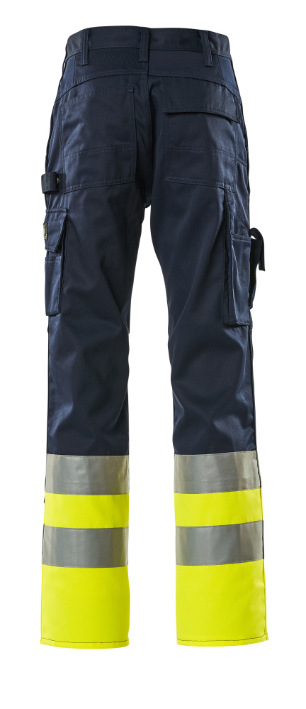 Hose mit Knietaschen SAFE COMPETE Marine/Hi-vis Gelb 82C45