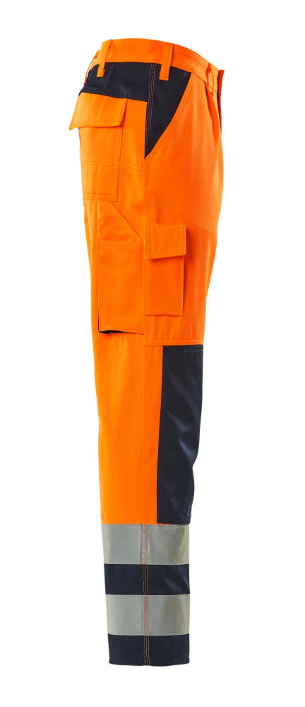 Hose mit Knietaschen SAFE COMPETE Hi-vis Orange/Marine 76C54